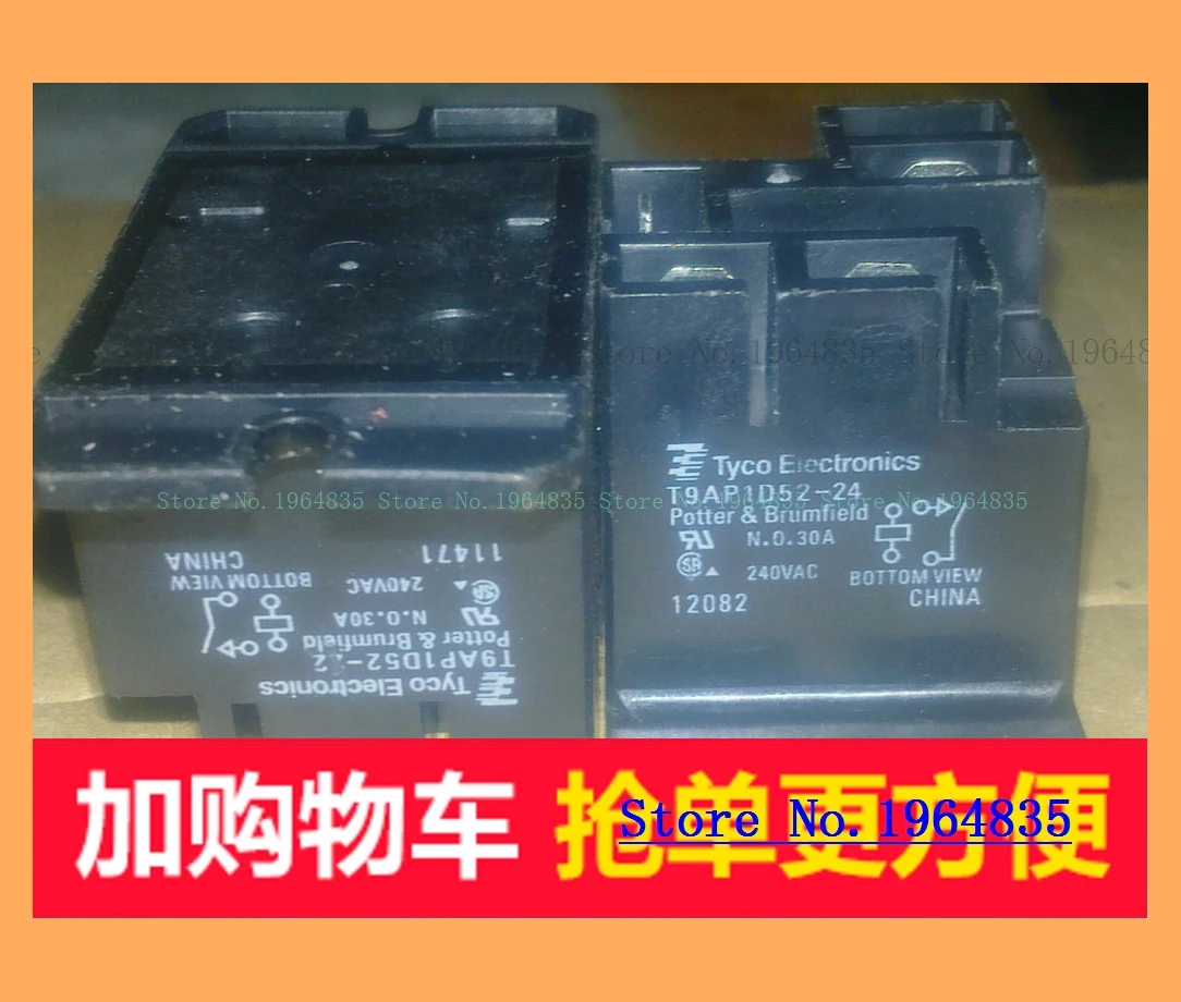 

T9AP1D52-24 24VDC T9CP5A54-240 240VAC