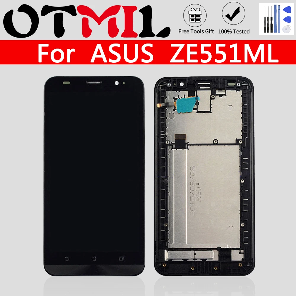 Оригинальный ЖК экран 5 дюйма для ASUS Zenfone 2 ZE551ML сенсорный с дигитайзером в сборе