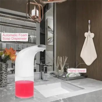 

Upgrade ABS Touchless Plastic Automatic Foam Soap Dispenser, Hands Free Auto Soap Dispenser With 350ml Capacity