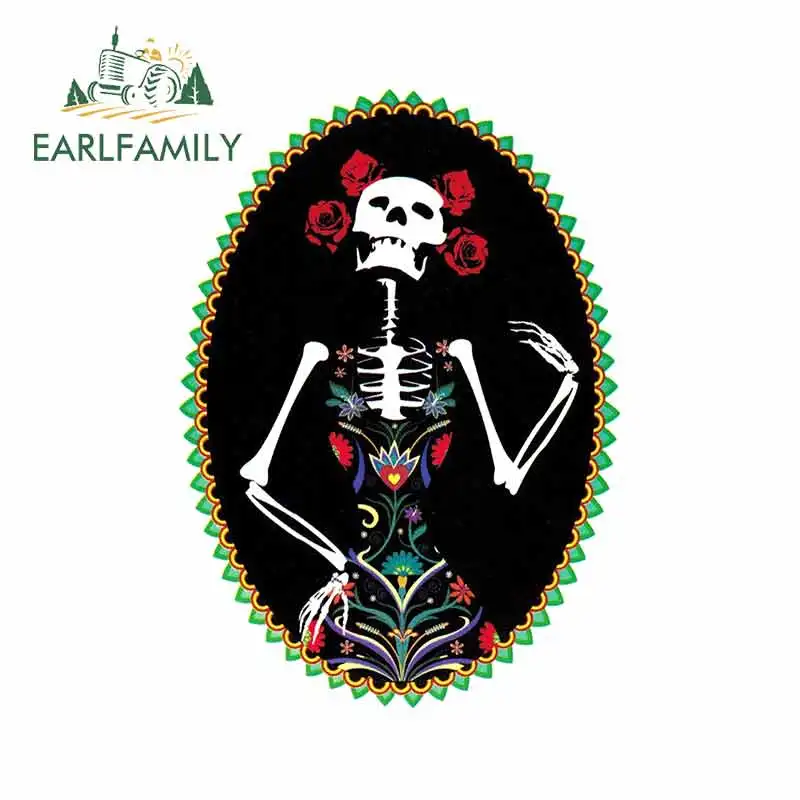EARLFAMILY 13 см x 9 3 для Catrina Скелет девушка череп день мертвых леди Evilkid Автомобильная