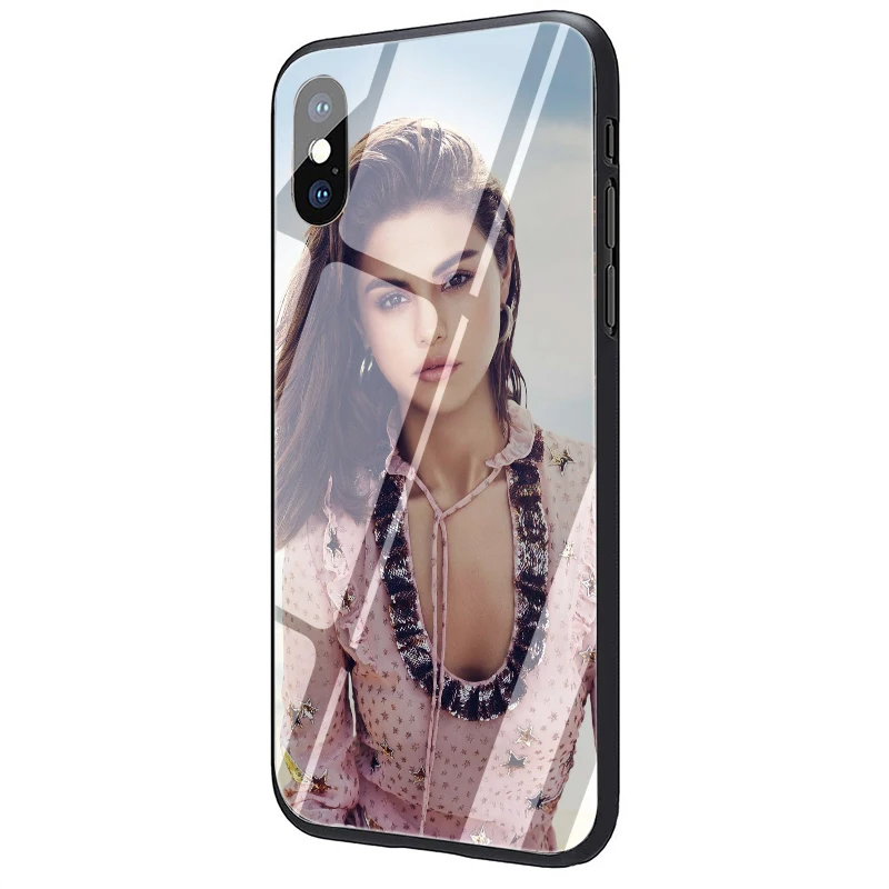 EWAU Selena Gomez чехол из закаленного стекла для телефона для iphone 5 5s SE 6 6s 7 8 plus X XR XS 11 pro Max - Цвет: G4