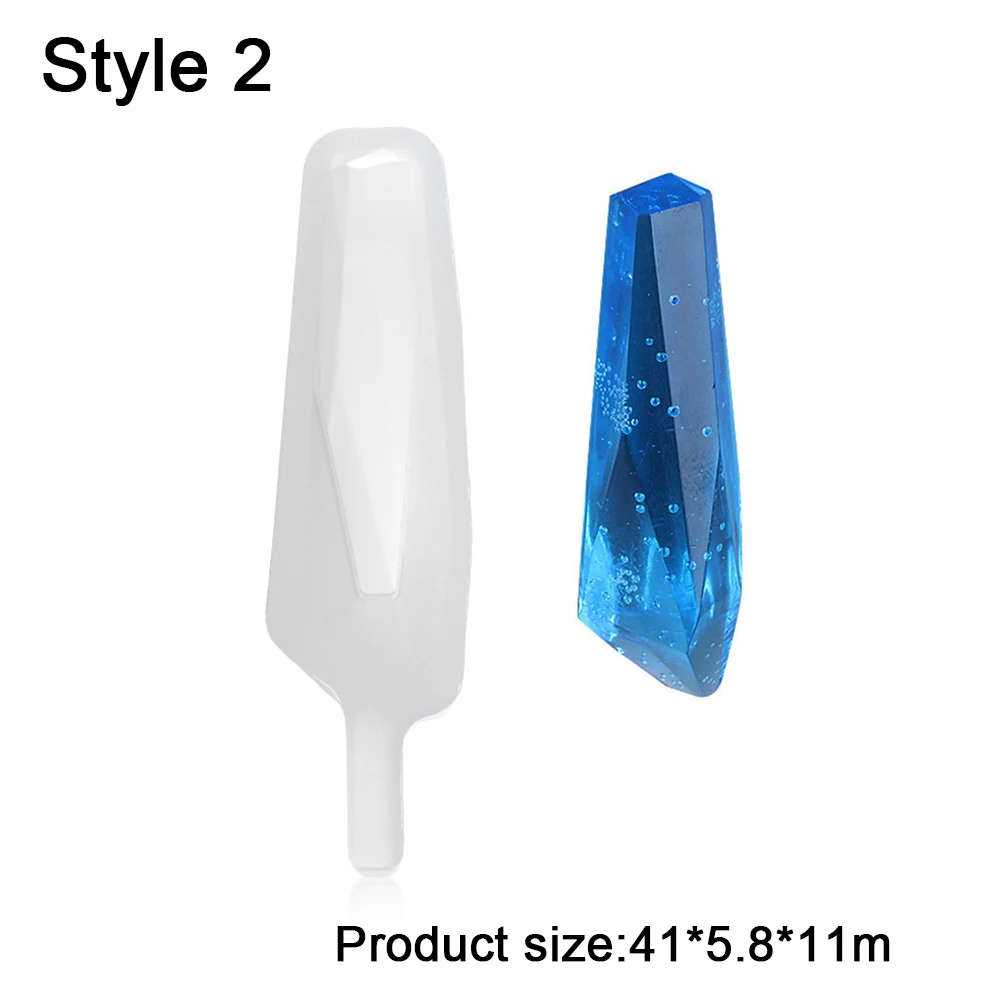 1 шт. Новая прозрачная силиконовая форма формы для эпоксидной смолы подвеска-Маятник из хрусталя изготовление ожерелий с подвесками Инструменты для выпечки Декор формы - Цвет: Style 2
