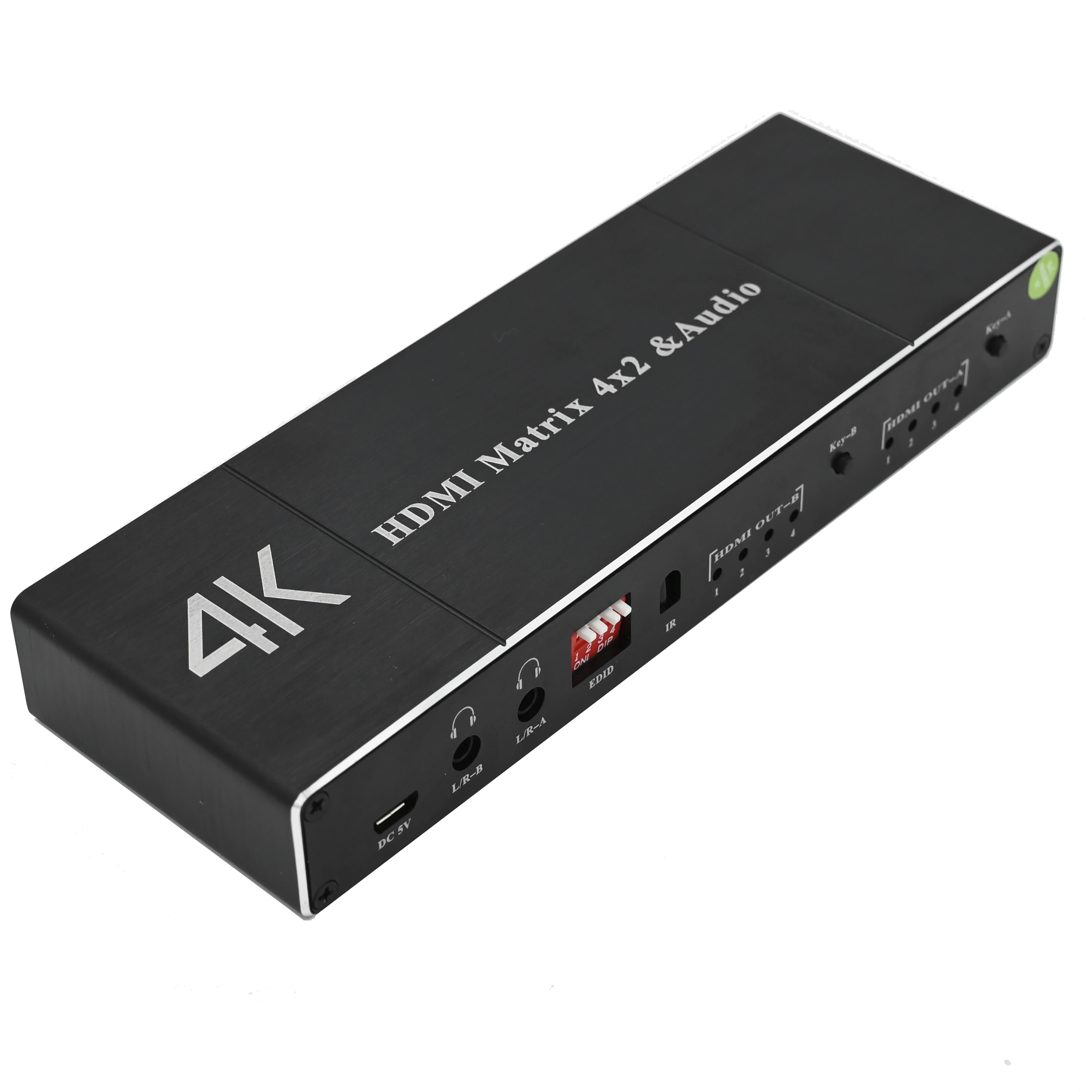 HDMI матричный переключатель 4x2 4K @ 30 Гц hdmi Разделитель с SPDIF и L/R 3 5 мм аудио
