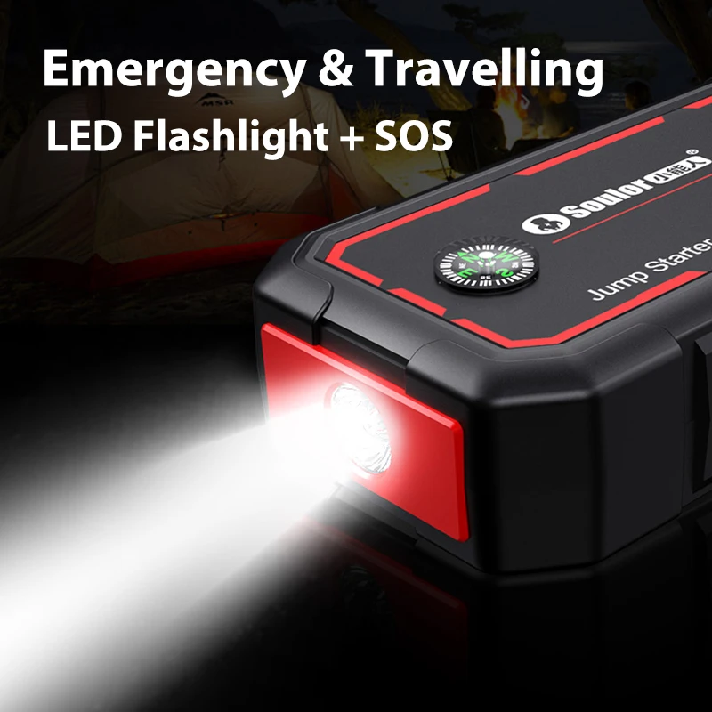 Car Jump Starter 38000mAh Power Bank Portable Car Battery Booster Charger 12V Auto Starting Device Starter LCD Screen