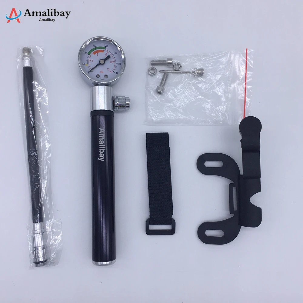 HighPressureMiniTirePumpwithGaugeforXiaomiM3651sPro2Scooter