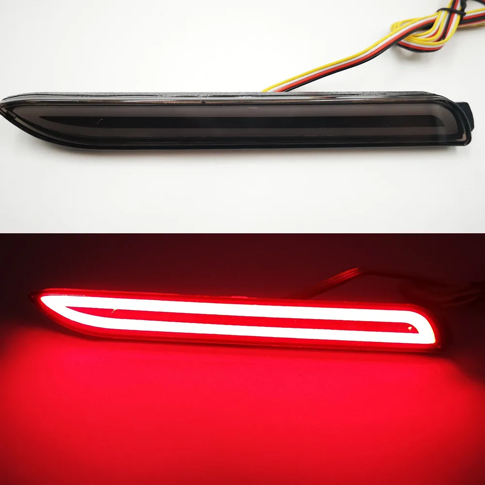 Автомобильный светодиодный задний фонарь бампер стоп светильник для Toyota Camry матрица Sienna Venza Avalon Innova Reiz Vellfire Verso желаю Fortuner для пикника - Цвет: Black Cover