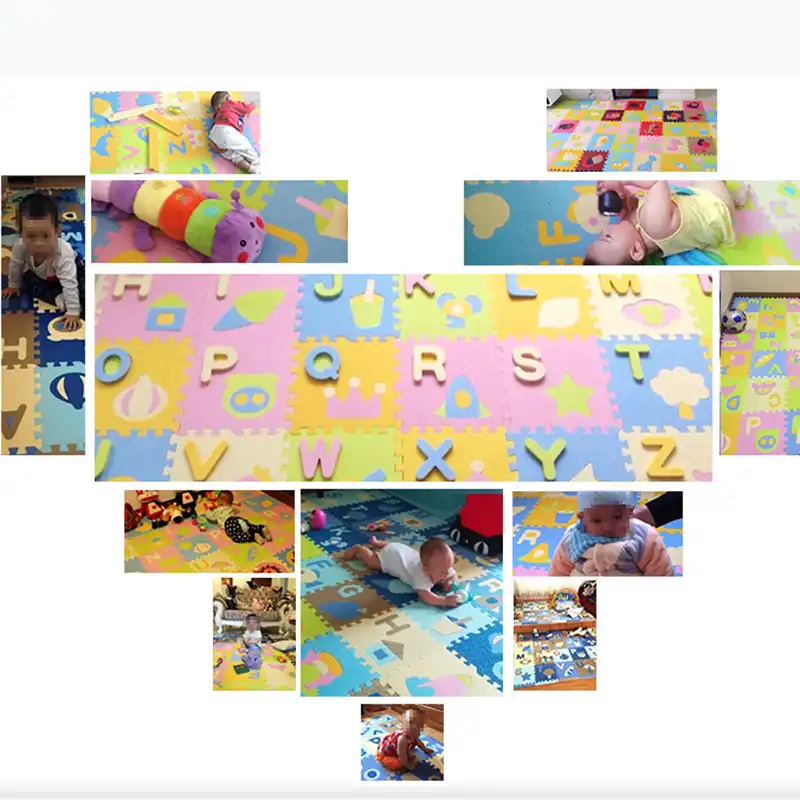 baby foam play mat with fence