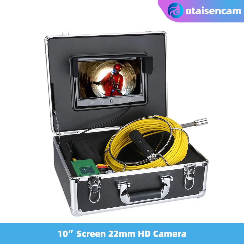 

Industrial Drain Pipe Sewer Inspection Endoscope System 22mm IP68 Waterproof 1000 TVL Camera With 6W LED Lights 10 Inch Monitor