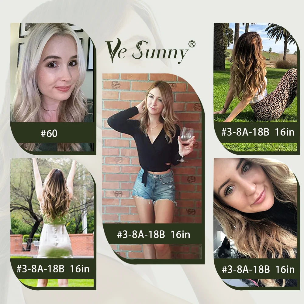 Human Hair Crown Extensions Blonde Hair Extensions Invisible Real Human Hair Double Weft Halo Real Hair Extensions Human Hair