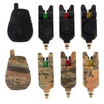 

3+1 Wireless Waterproof Bite Alarms Set with Receiver in case, Carp Fishing