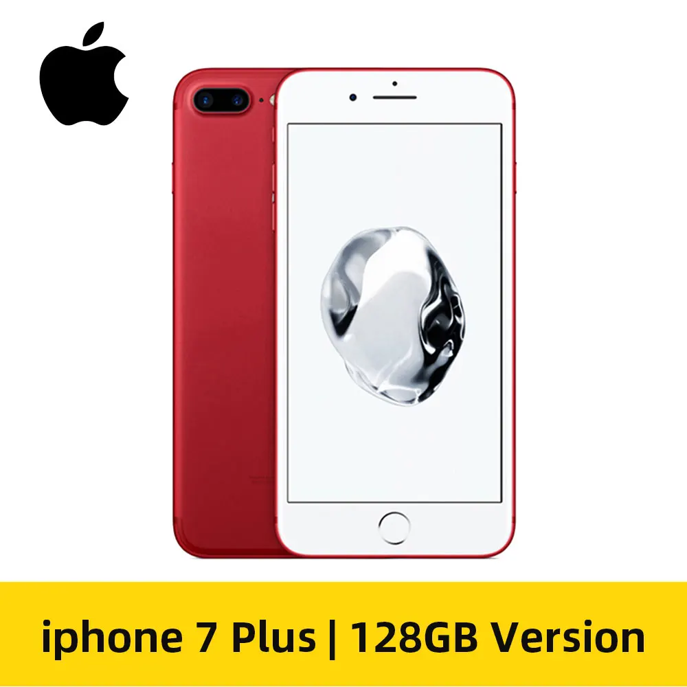 128GB Red Apple iPhone 7 Plus, 3 Гб оперативной памяти, Оперативная память 32/128 ГБ IOS мобильного телефона 12.0MP Камера Quad-Core отпечатков пальцев LTE смартфон(99 - Цвет: 128GB Red