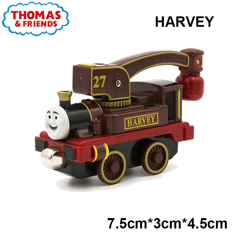 1:43 Томас и Друзья Металлический Литой магнитный поезд игрушечный транспорт Emily Toby Lady трек поезд модель игрушки Детский Рождественский подарок - Цвет: harvey