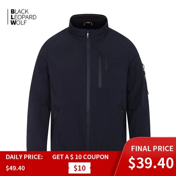 

Blackleopardwolf 2020 new arrival spring jacket men thin cotton Waterproof Men's Jacket Male Hooded Windbreaker Casual ZC-6212