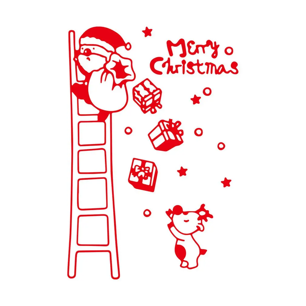 

AF4556 Creative Christmas Decoration Wall Stickers Three-dimensional Self Adhesive False Window Decoration Wall Stickers