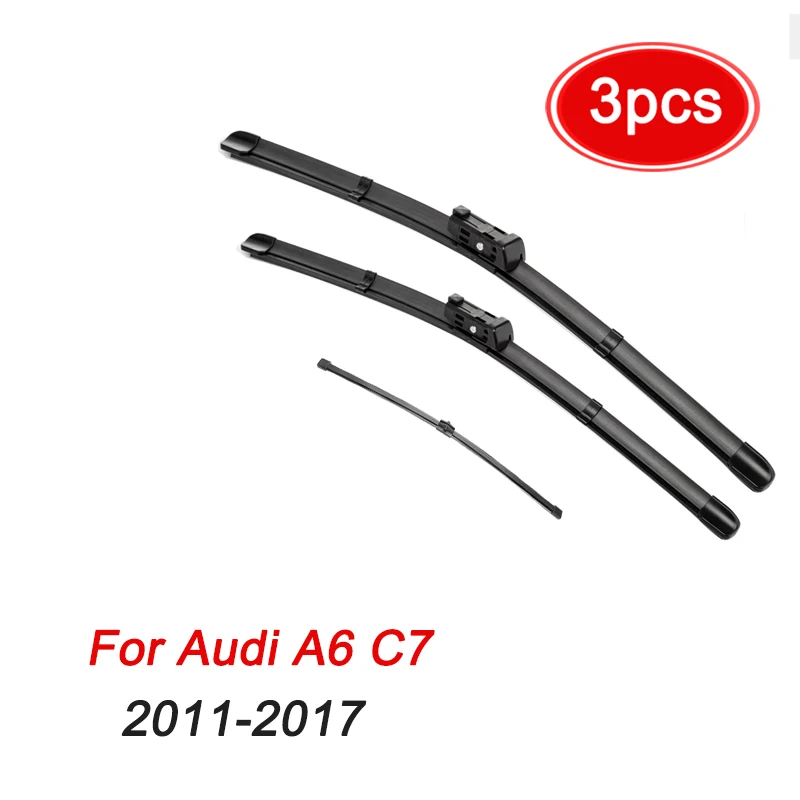 MIDOON Wiper Front Rear Blades Set For Audi A6 C7 2011 - 2017 Windshield Windscreen Window 26&quot+21&quot+16&quot | Автомобили и