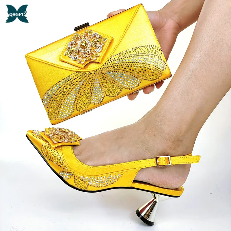 Yellow shoes and matching bag Clearance