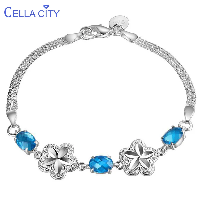 Cellпростые элегантные серебряные ювелирные изделия 925 с цветком сливы