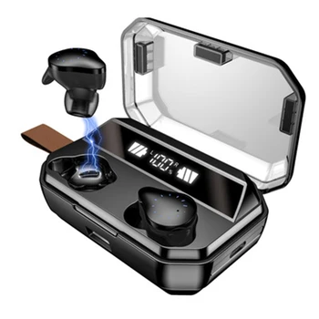 

X12 TWS 5.0 Stereo HiFi Bluetooth Wireless Sports Headset IPX7 Waterproof Headset Contact Airbuds 8000MAh with LED