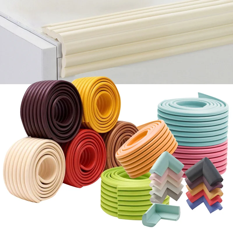 Tira de protección de seguridad para bebés (2M), goma protectora para bordes de mesa o escritorio, espuma de seguridad que protege las esquinas de los muebles, mayor seguridad para los niños