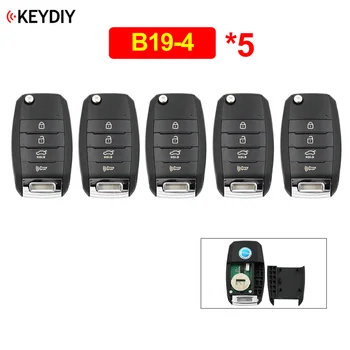 

5Pcs/Lot B19-4 K Style 4 Button Universal Remote Control Car Key B-Series KD Remote for KD900 KD900+ URG200 KD-X2 Mini KD