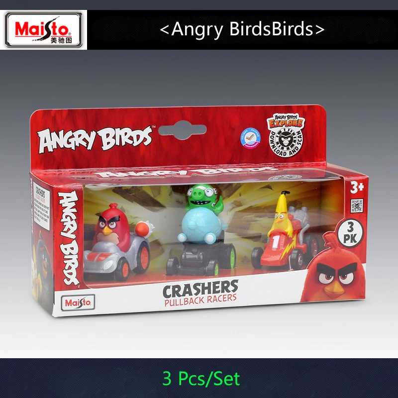 Maisto Angry Birds 2 классический фильм игра тематическая серия abs-игрушка автомобильный прицеп модели игрушечных автомобилей для детей подарки коллекция