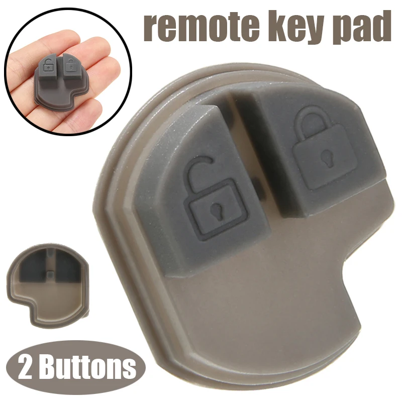 New 2 Buttons Car Remote Key Fob Rubber Pad For Suzuki GRAND VITARA SWIFT IGNIS ALTO SX4 Car Key Replacement