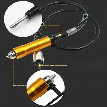 

0.3-6.5mm Rotary Grinder Tool Flexible Flex Shaft 0.3-6.5mm Drill Chuck For Rotary Tool Handle Clamp Of Electric Drill Grinding