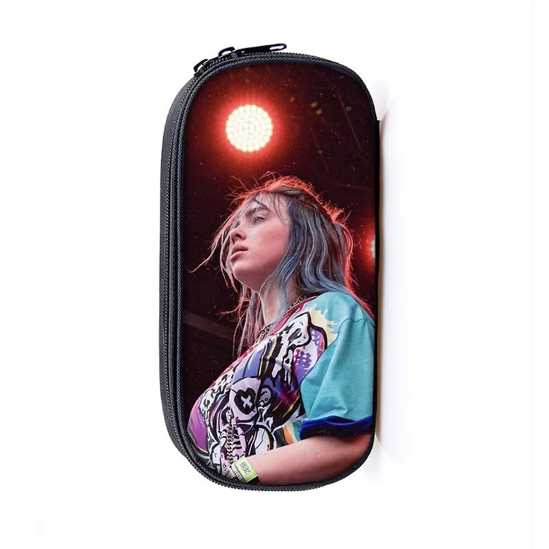 8 Billie Eilish чехол для карандашей, косметичка для женщин, косметичка billie elish, косметичка для девочек-подростков, пенал, школьный чехол, принадлежности - Цвет: 8