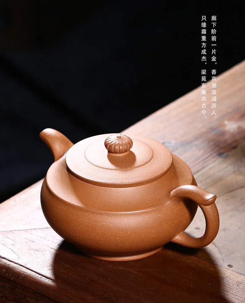 Yixing Clay Teapot Raw Ore Segment Mud Tea Set Beads round Pot Ball Hole Pot Handmade Pot a Generation of Fat Rain Sand Manufact