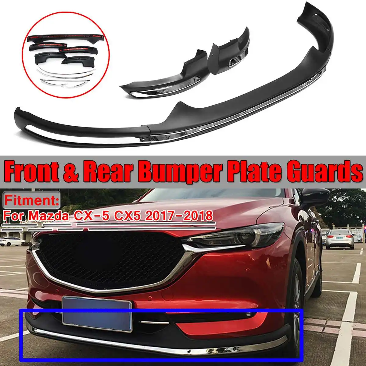 Новый автомобильный передний задний бампер Защитная панель для Mazda CX 5 CX5 2017 2019