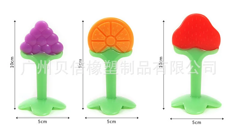 Baby fruit silicone sucking children's plate bite music maternal and child supplies