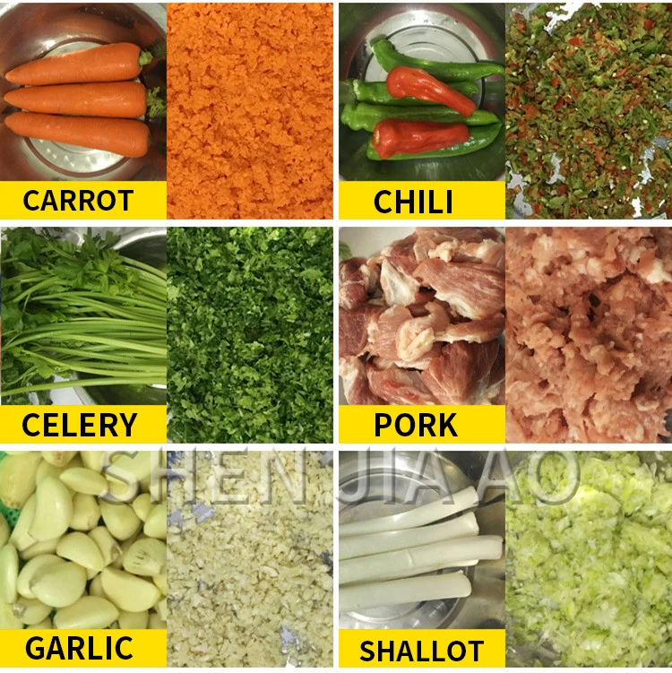 aco inoxidavel eletrico legumes cortador multi funcao alho pimentao moedor carne 05