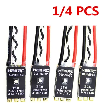

4 PCS HAKRC BLHeli_32 Bit 35A 2-5S ESC for FPV Racing Drone Quadcopter Multicopter Built-in LED Support Dshot1200 Multishot
