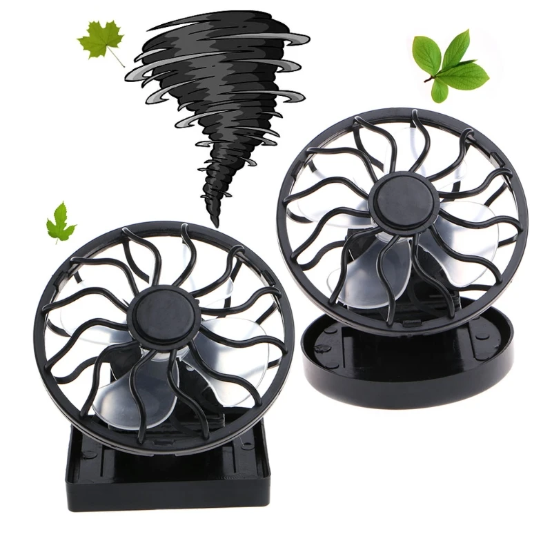 

Mini Portable Clip-On Solar Panel Powered Cooling Fan For Travel Camping Fishing R2JB