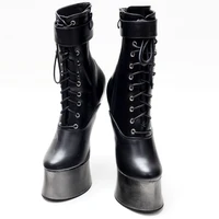 JIALUOWEI 7inch High Heel New Fancy Ponyplay bootfetish Ankle Platform Boots In Stock Fast Shipping Size36-46 - Image 5