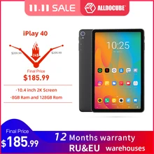 ALLDOCUBE – tablette PC iPlay 40, Android 10.0, 2000x1200 IPS, 8 go de RAM, 128 go de ROM, une cellule, Octa Core, Dual 4G lte, BT5.0, CPU T618