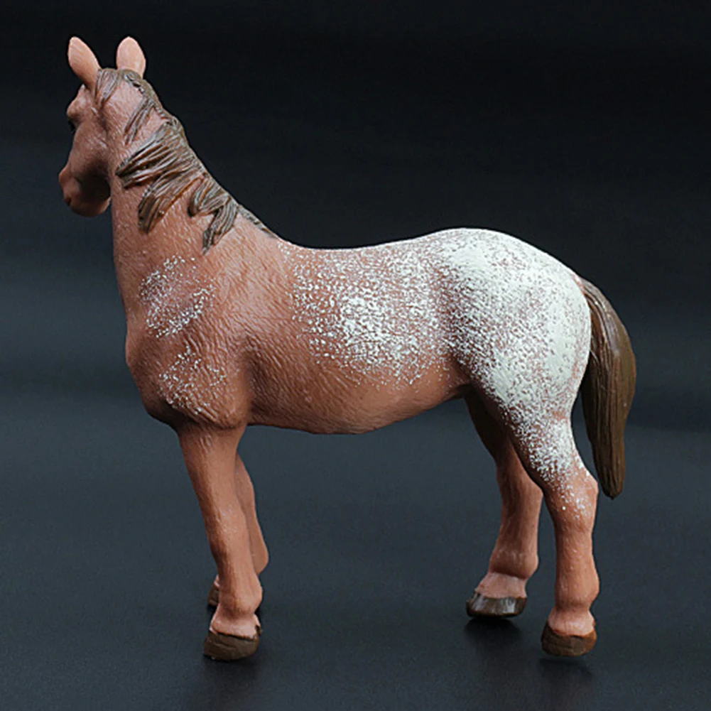 Моделирование Apaloosan жеребец лошадь животное фигурка ремесло Дети Развивающие игрушки чудесные подарки для ваших детей вместе