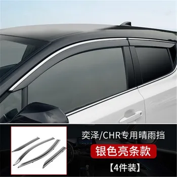 

Window Visor Vent Shade Rain Sun Guard Deflector Awnings Shelters Covers for Toyota c-hr chr 2018-2020 Car styling