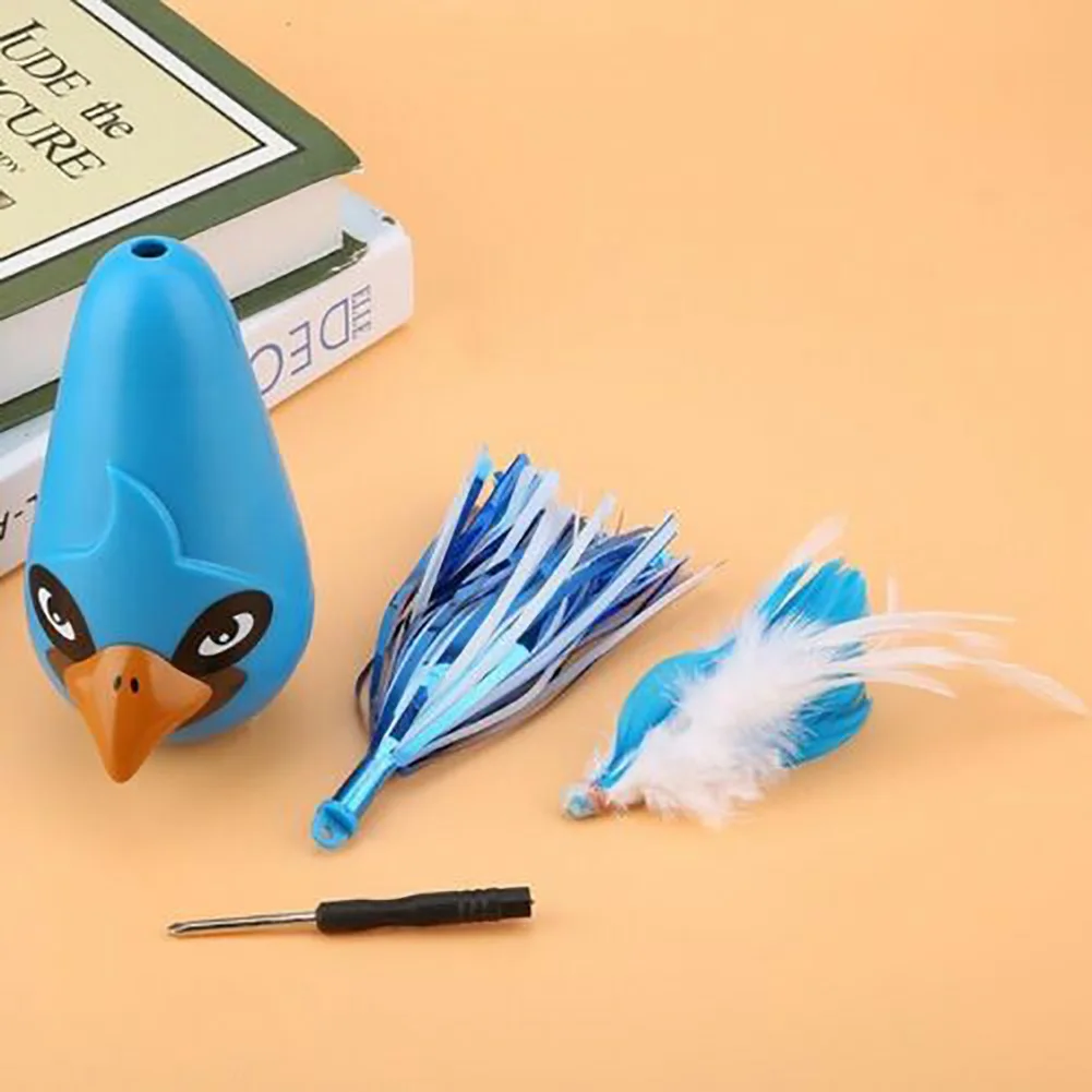 Товары для домашних животных в форме птиц ABS практическая рекламная забавная игрушка для кошек массажер обучающий Электрический поддевающий подарок милый нетоксичный