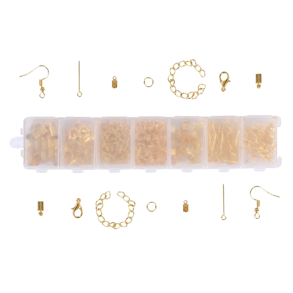 1Box Jewelry Making Kit Findings Supplies for DIY Necklace Bracelets Earrings