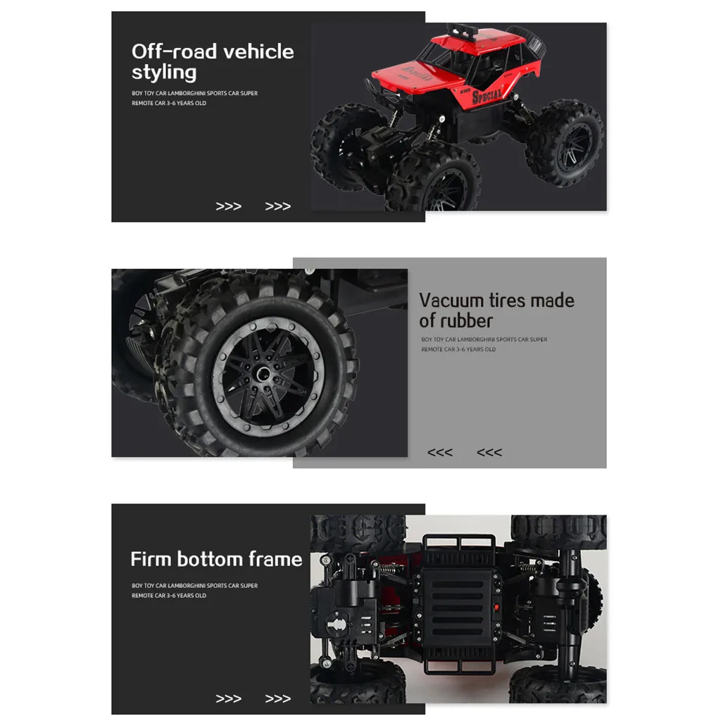 Детские игрушки 1/16 2,4 GHz сплав корпус Рок Гусеничный 4WD внедорожный пульт дистанционного управления альпинистский автомобиль RC багги большой ножной автомобиль игрушка