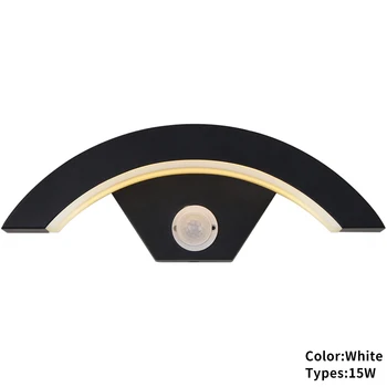

PIR Motion Sensor Integral Automatic Induction Aluminum Modern Living Room Home Waterproof LED Wall Light Curve Lamp Hallway