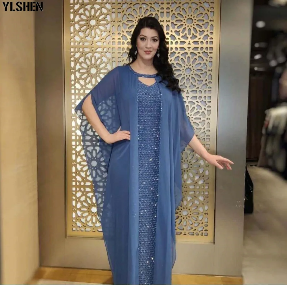 2 Piece African Design Dashiki Dress Sequined Diamonds Abaya Maxi Dresses Bazin Vintage Muslim Robe Gowns Africa Sexy Lady Party 06