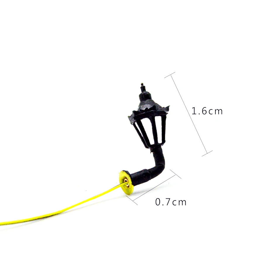 HO OO N Scale 3V Scale Model Led Lamppost Wall Lights Lamps For Building Model Train Landscape Layout 8