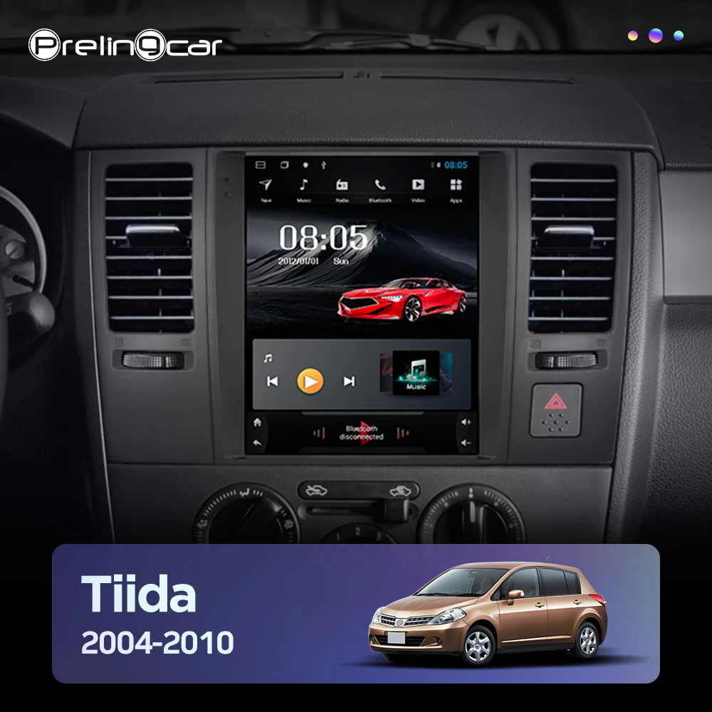 Android 10 0 4G LTE Автомобильный gps Мультимедиа стерео радио для nissan tiida latio pulsar 2004 2010 vetical