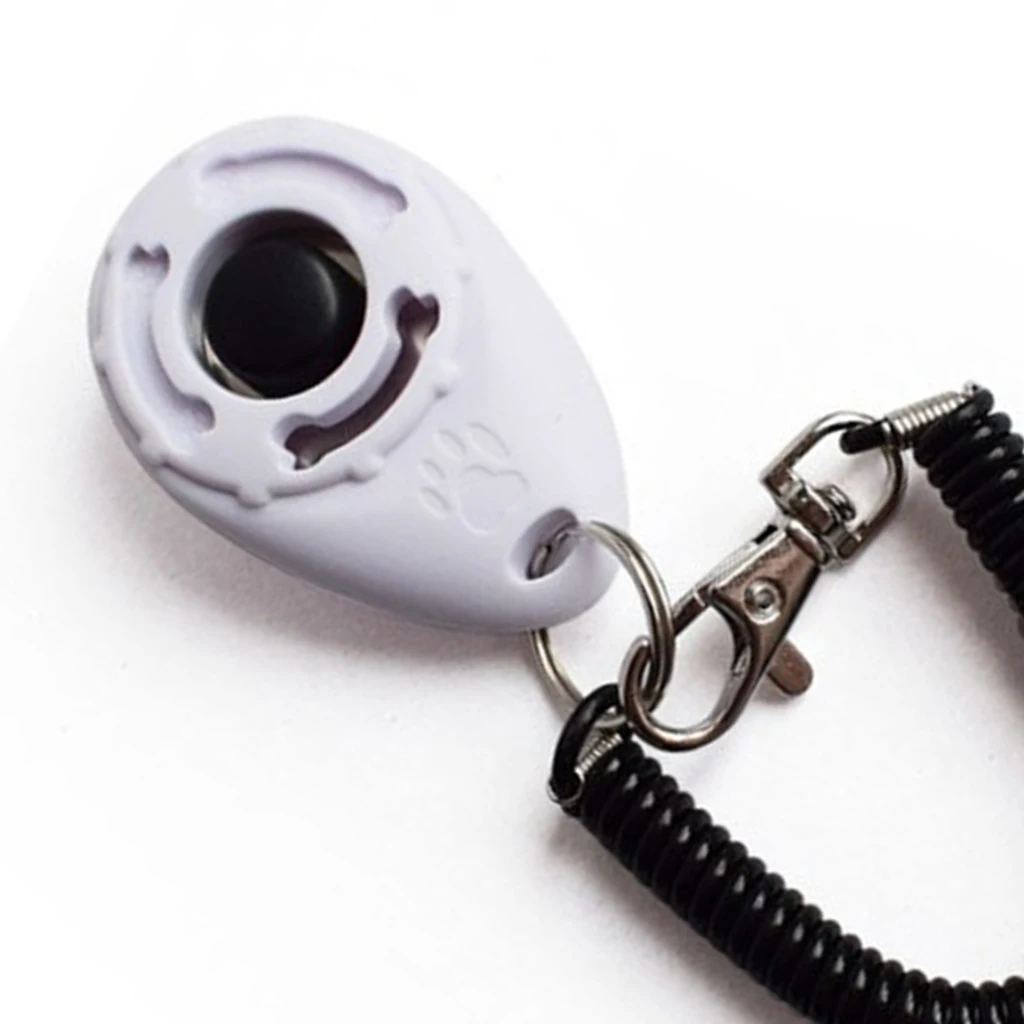 Portable Pet Dog Whistle Puppy Button Clicker Trainer Agility Aid Wrist
