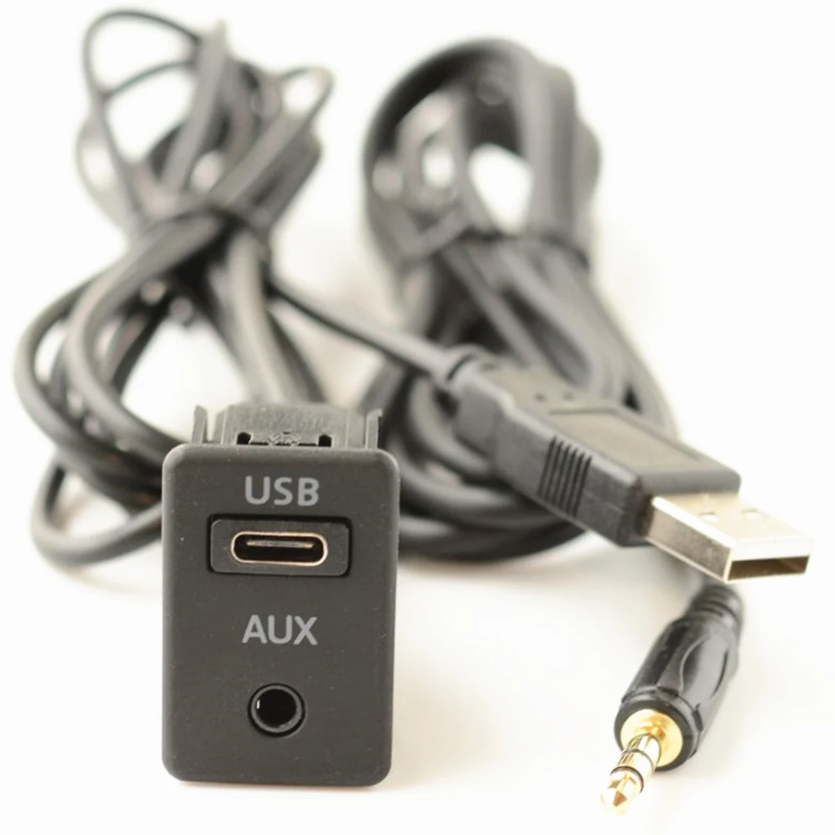 Aplicable a varias Modificación de coche para aumentar el puerto de carga datos de USB TAPYC, entrada de audio AUX 3,5|Cables, adaptadores y enchufes| - AliExpress