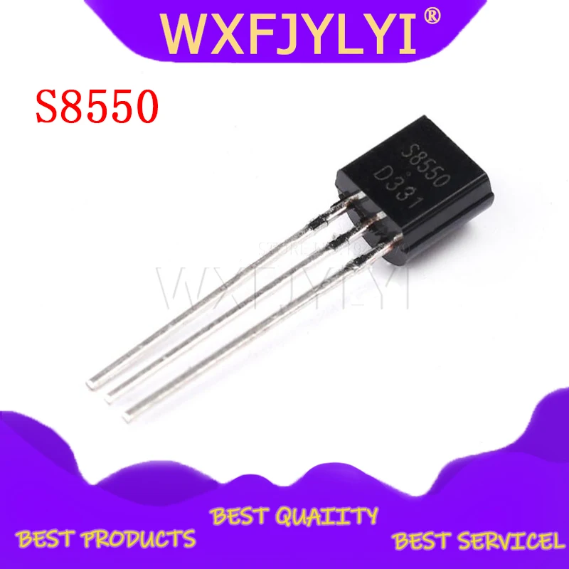 100 шт. S8550 TO92 S8550D TO-92 8550 транзистор (PNP) 0.5A 40V Новый и оригинальный | Электронные