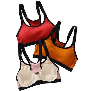 

Spring Summer Beautiful Back Bra For Women Thread Wrapped Chest Bottoming Tube Top Sling Sexy Bra Chest Pad Sports Underwear