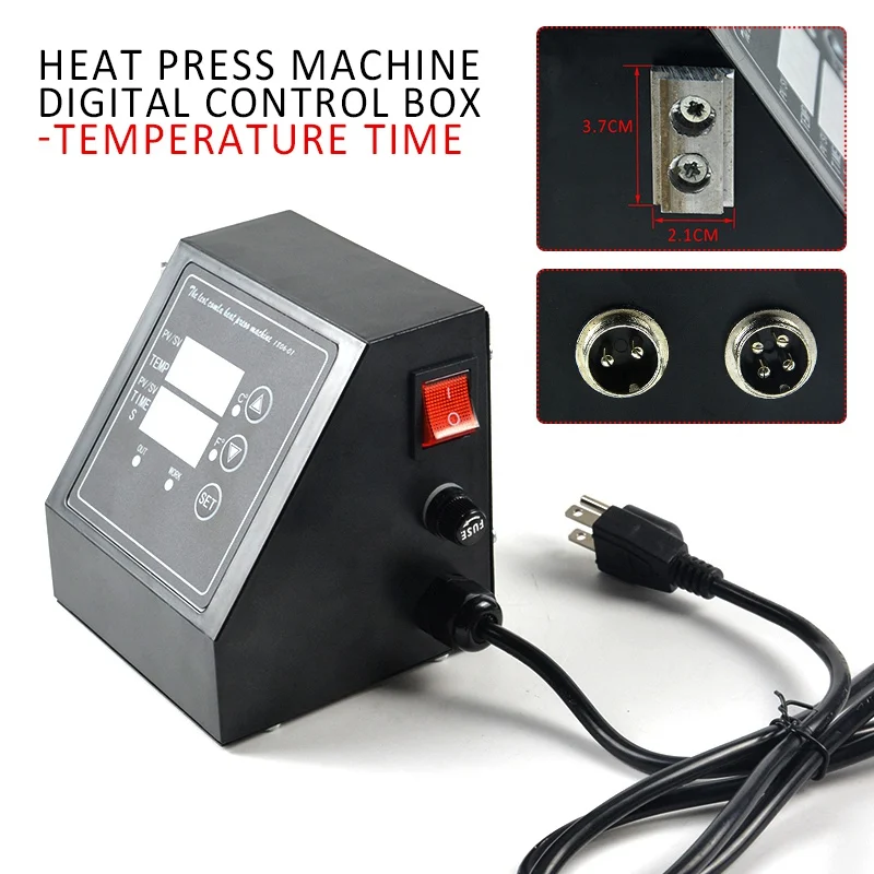 ￡30.74 110v220v Heat Press Machine Digital Control Box Temperature Time Embossing Tool